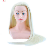 Best synthetic wigs original hair dummy practice makeup doll head B2