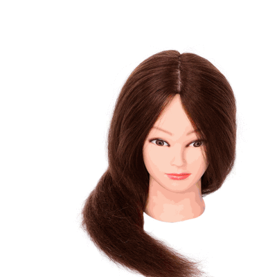Manikin heads for hairdressing  cosmetology mannequin head 100 human hair A5