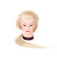 Mannequin stand cosmetology heat resistant synthetic hair practice makeup doll head 1802