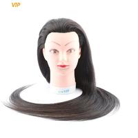 Synthetic long hair  best synthetic wigs practice mannequin head human hair -VIP