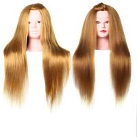 Makeup  braiding  synthetic fiber hair kids doll head -YK