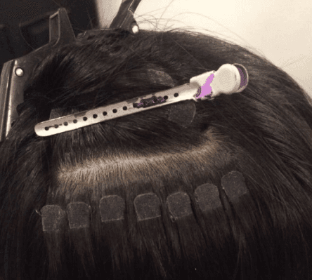 Glue the hair, comfortable, not scalp, quick delivery, quick dismantling.