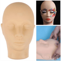 Training Mannequin Make Up Practice Flat Head Eye False Lashes Eyelash Extensions Lip Tatoo Practice Model Mannequin Manikin Hea